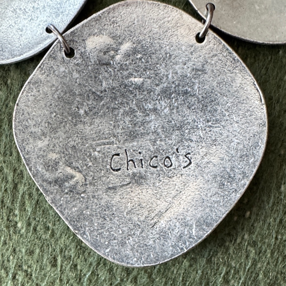 Chico's Textured Silver Necklace - Picture 4 of 8